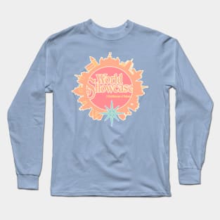 World Showcase Compass Peach Long Sleeve T-Shirt